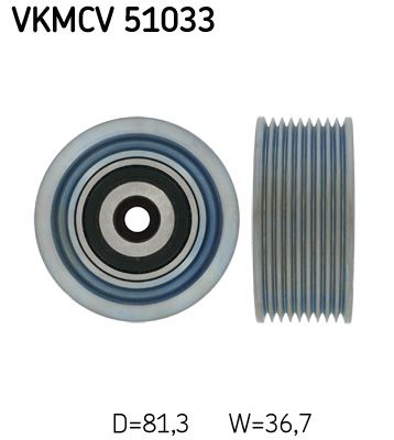 SKF VKMCV 51033 Deflection/Guide Pulley, V-ribbed belt