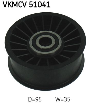 Deflection/Guide Pulley, V-ribbed belt SKF VKMCV 51041