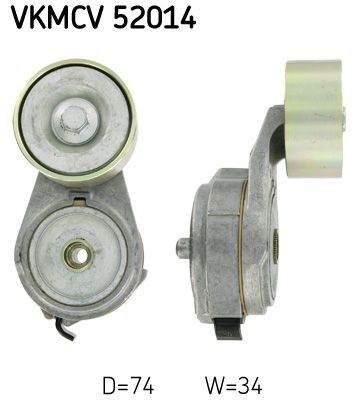 Tensioner Pulley, V-ribbed belt SKF VKMCV 52014