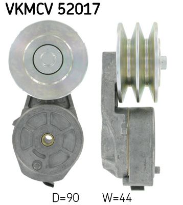 Tensioner Pulley, V-ribbed belt SKF VKMCV 52017