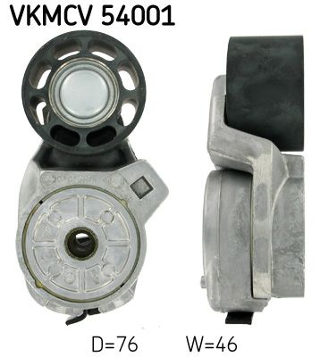 Tensioner Pulley, V-ribbed belt SKF VKMCV 54001