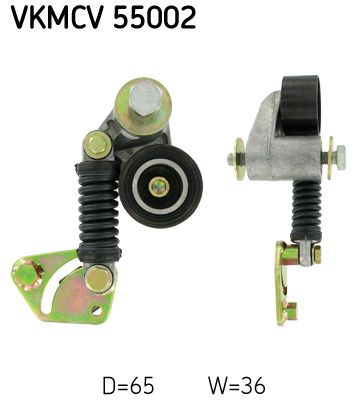 Tensioner Pulley, V-ribbed belt SKF VKMCV 55002