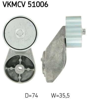 SKF VKMCV 51006 Deflection/Guide Pulley, V-ribbed belt