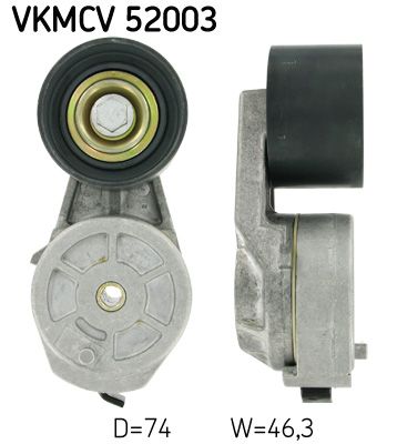 Tensioner Pulley, V-ribbed belt SKF VKMCV 52003