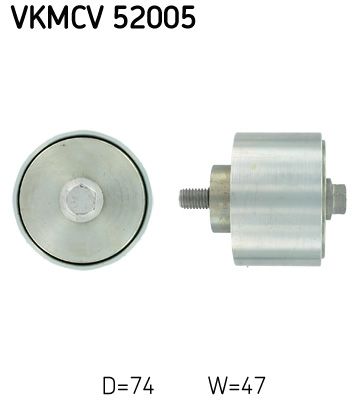Deflection/Guide Pulley, V-ribbed belt SKF VKMCV 52005