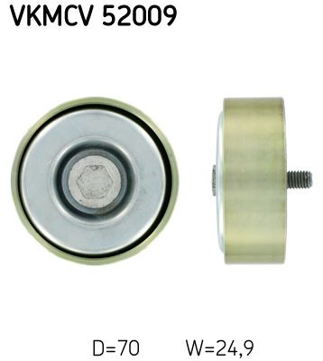 SKF VKMCV 52009 Deflection/Guide Pulley, V-ribbed belt