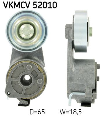 Tensioner Pulley, V-ribbed belt SKF VKMCV 52010