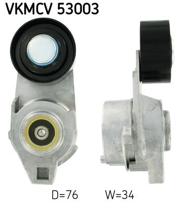Tensioner Pulley, V-ribbed belt SKF VKMCV 53003