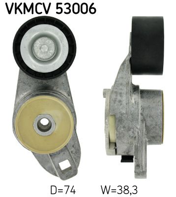Tensioner Pulley, V-ribbed belt SKF VKMCV 53006