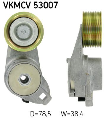 Tensioner Pulley, V-ribbed belt SKF VKMCV 53007
