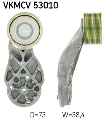 SKF VKMCV 53010 Deflection/Guide Pulley, V-ribbed belt