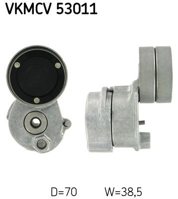 Tensioner Pulley, V-ribbed belt SKF VKMCV 53011