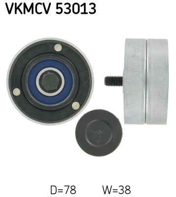 Deflection/Guide Pulley, V-ribbed belt SKF VKMCV 53013