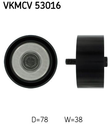SKF VKMCV 53016 Deflection/Guide Pulley, V-ribbed belt