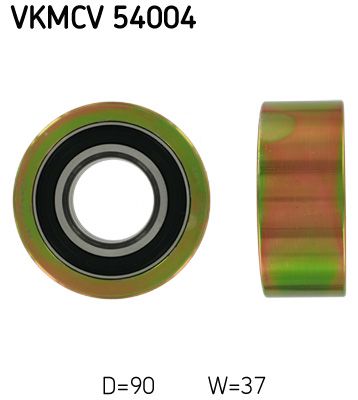 Deflection/Guide Pulley, V-ribbed belt SKF VKMCV 54004