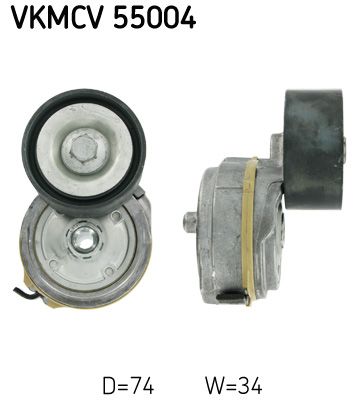 Tensioner Pulley, V-ribbed belt SKF VKMCV 55004