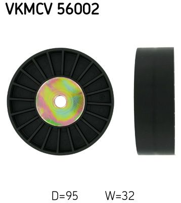 SKF VKMCV 56002 Deflection/Guide Pulley, V-ribbed belt