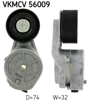Tensioner Pulley, V-ribbed belt SKF VKMCV 56009