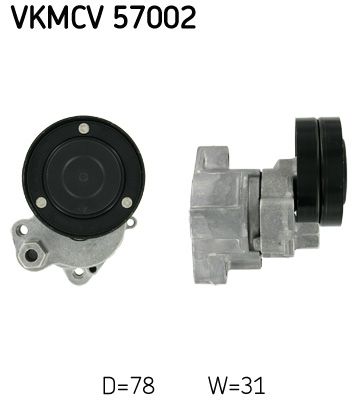 Tensioner Pulley, V-ribbed belt SKF VKMCV 57002