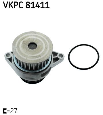 Water Pump, engine cooling SKF VKPC 81411