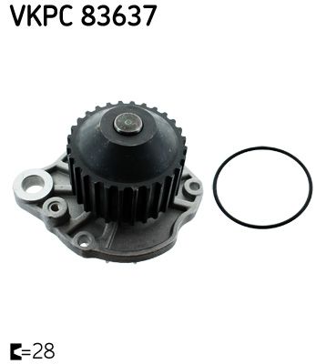 Water Pump, engine cooling SKF VKPC 83637