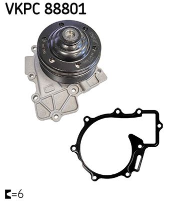 Water Pump, engine cooling SKF VKPC 88801