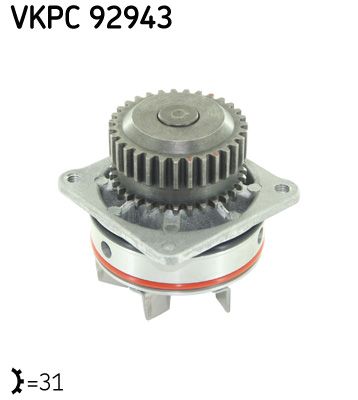 Water Pump, engine cooling SKF VKPC 92943