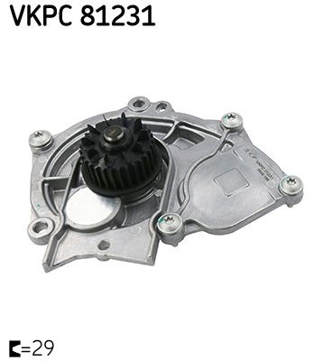 SKF VKPC 81231 Water Pump, engine cooling
