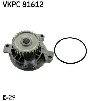 SKF VKPC 81612 Water Pump, engine cooling