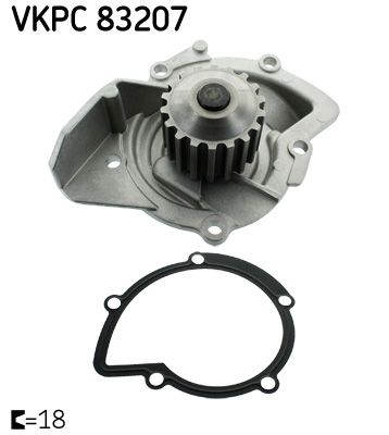 SKF VKPC 83207 Water Pump, engine cooling