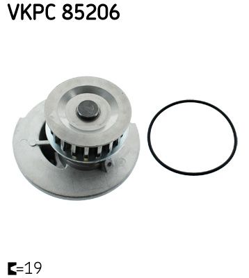 SKF VKPC 85206 Water Pump, engine cooling