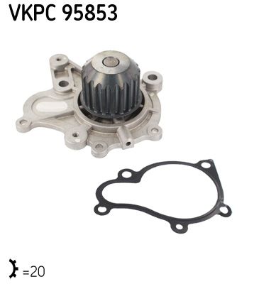 SKF VKPC 95853 Water Pump, engine cooling
