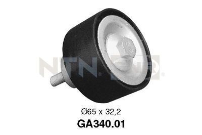 Deflection/Guide Pulley, V-ribbed belt SNR GA340.01