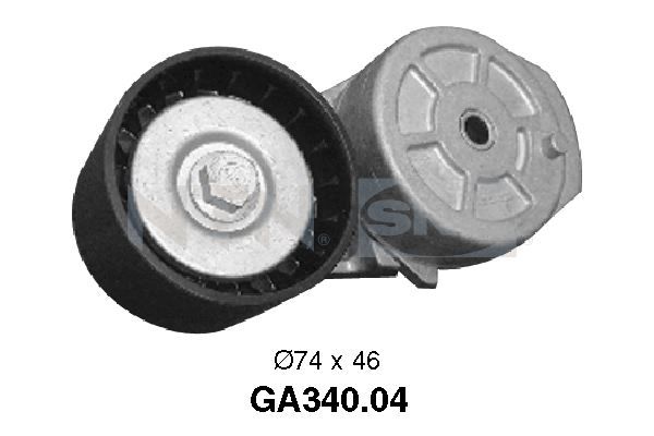 SNR GA340.04 Tensioner Pulley, V-ribbed belt