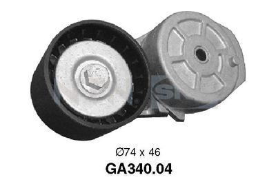 Tensioner Pulley, V-ribbed belt SNR GA340.04