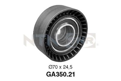 Tensioner Pulley, V-ribbed belt SNR GA350.21