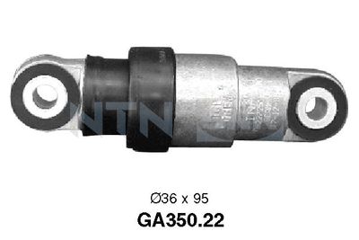 Tensioner Pulley, V-ribbed belt SNR GA350.22