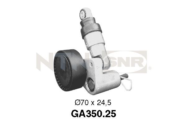 SNR GA350.25 Tensioner Pulley, V-ribbed belt