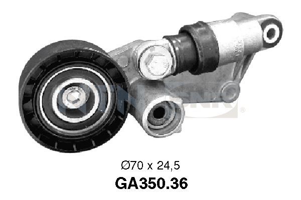 SNR GA350.36 Tensioner Pulley, V-ribbed belt