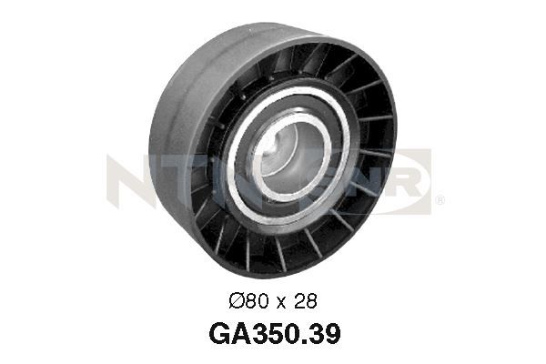 SNR GA350.39 Deflection/Guide Pulley, V-ribbed belt