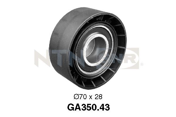SNR GA350.43 Deflection/Guide Pulley, V-ribbed belt