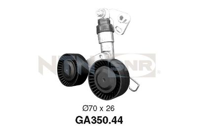 Tensioner Pulley, V-ribbed belt SNR GA350.44