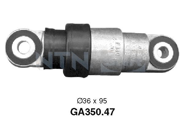 SNR GA350.47 Tensioner Pulley, V-ribbed belt
