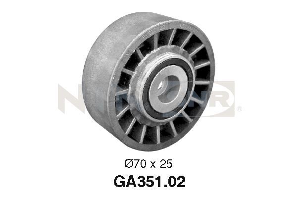 SNR GA351.02 Tensioner Pulley, V-ribbed belt