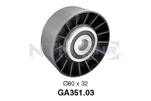 SNR GA351.03 Tensioner Pulley, V-ribbed belt