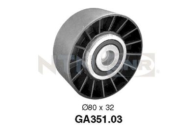 Tensioner Pulley, V-ribbed belt SNR GA351.03