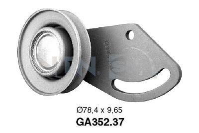 Tensioner Pulley, V-ribbed belt SNR GA352.37