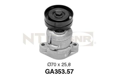 Tensioner Pulley, V-ribbed belt SNR GA353.57