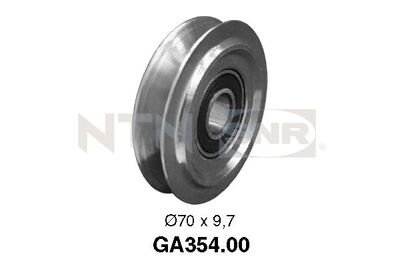 Deflection/Guide Pulley, V-ribbed belt SNR GA354.00
