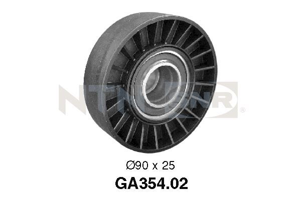 SNR GA354.02 Deflection/Guide Pulley, V-ribbed belt
